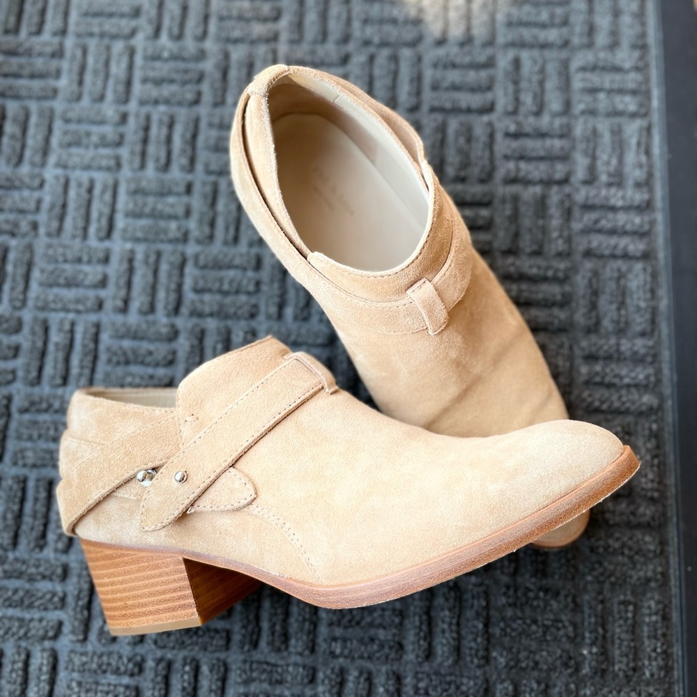 rag & bone Harley Bootie Dune Suede - Size 7.5 - Picture 2 of 11